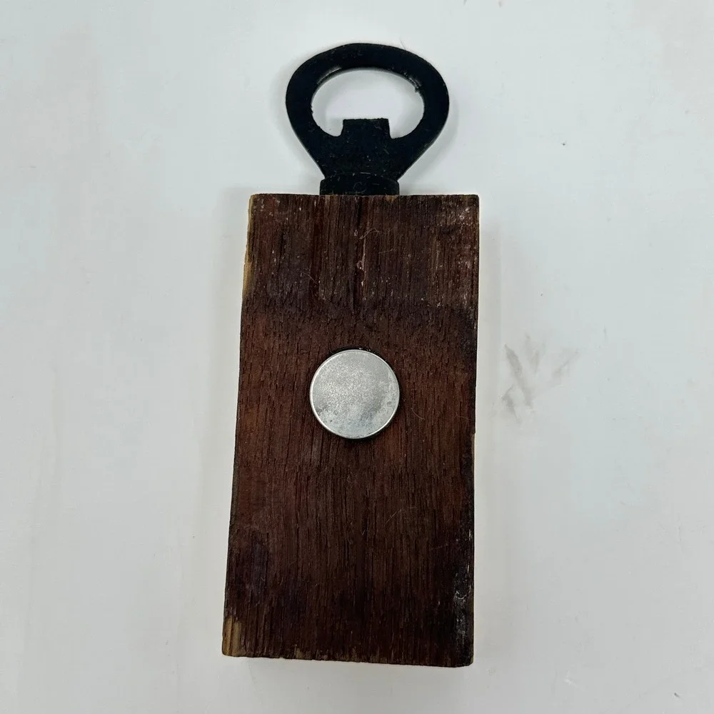 Mississippi State Bulldogs Wood Magnetic Bottle Opener MSU NCAA Tailgate Rustic